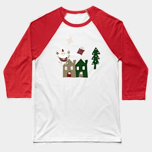 Santa Gift Baseball T-Shirt